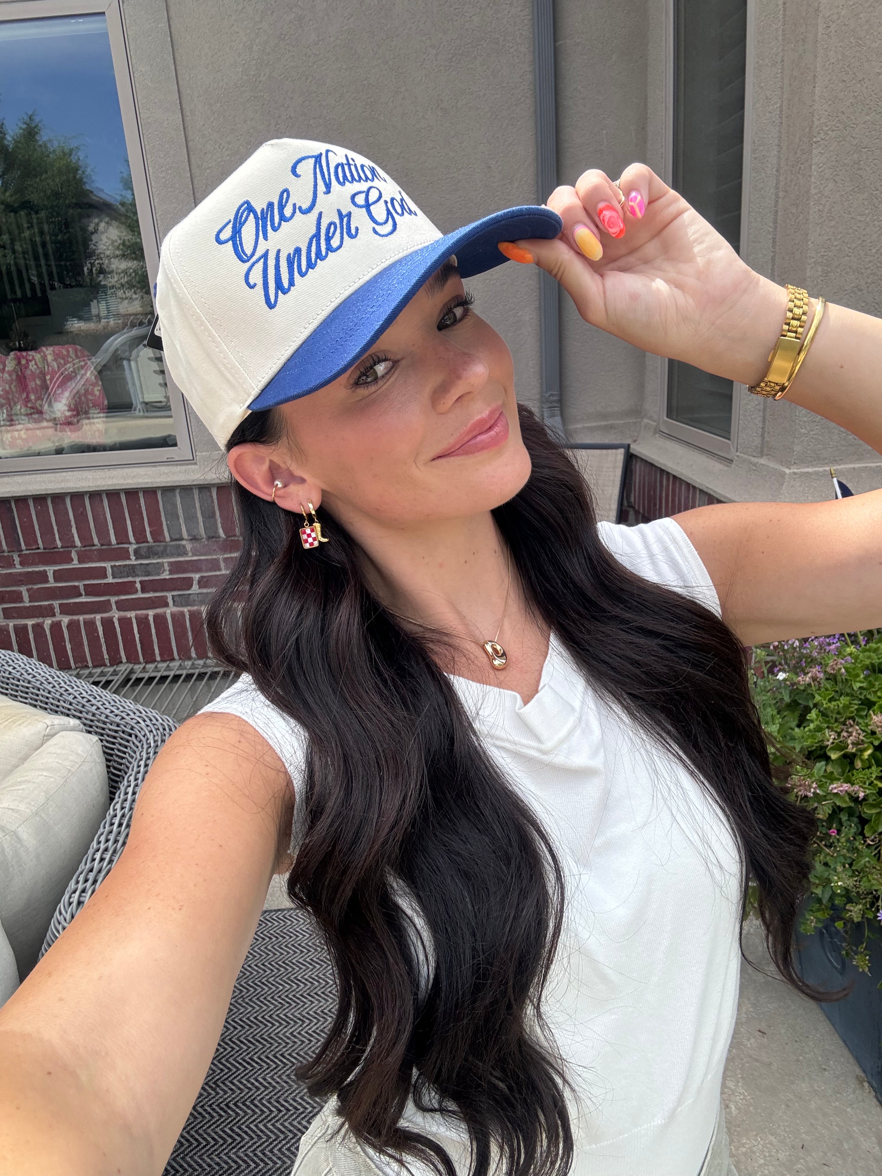 ONE NATION HAT (BLUE)