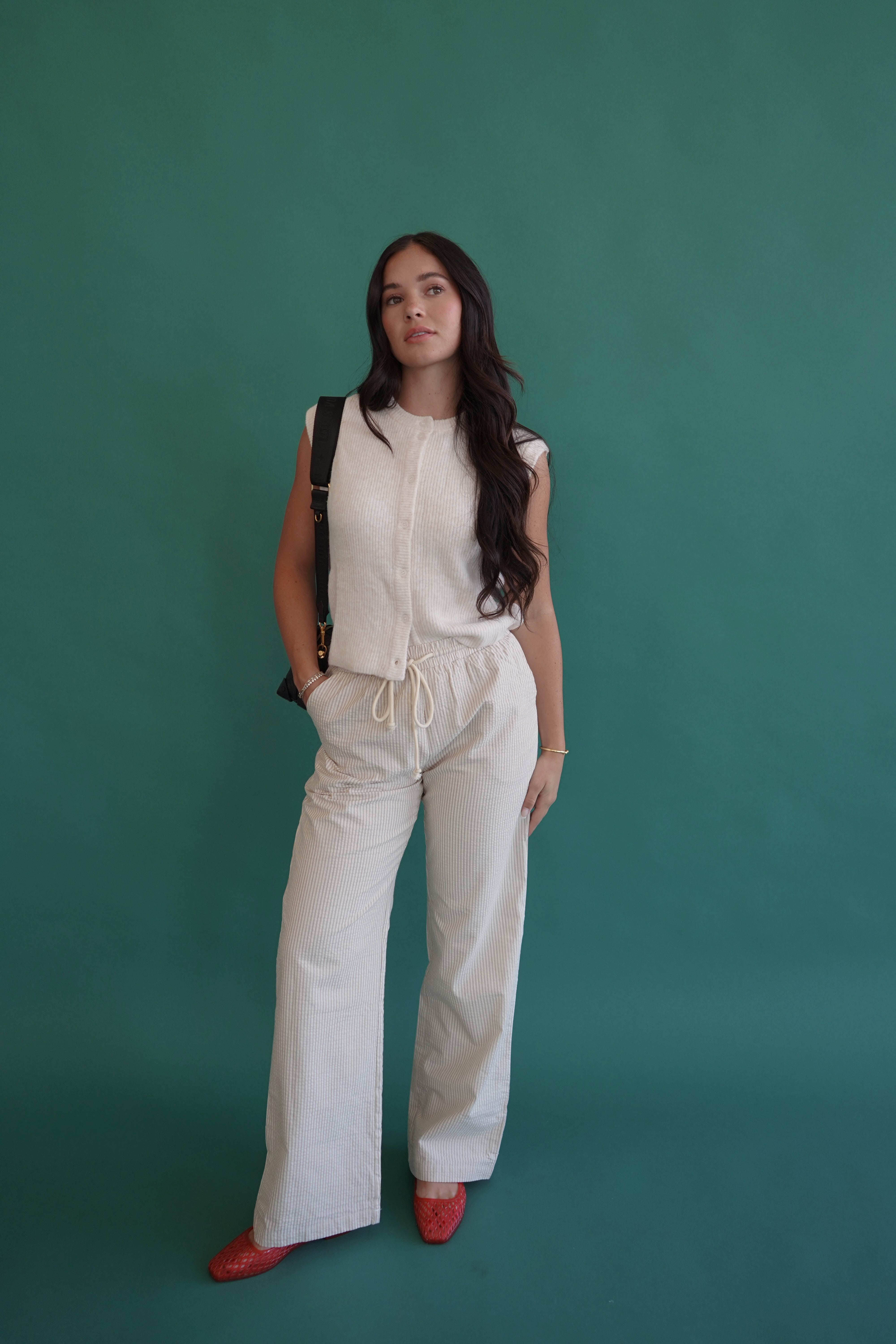 OATMEAL LINEN PANTS